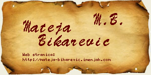 Mateja Bikarević vizit kartica